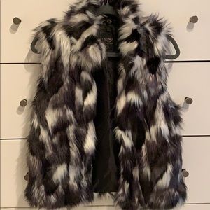 Faux fur vest